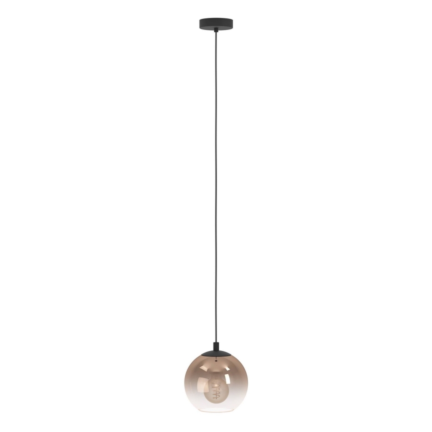 Eglo - Lampada a sospensione con cavo 1xE27/60W/230V nero/beige/fumé