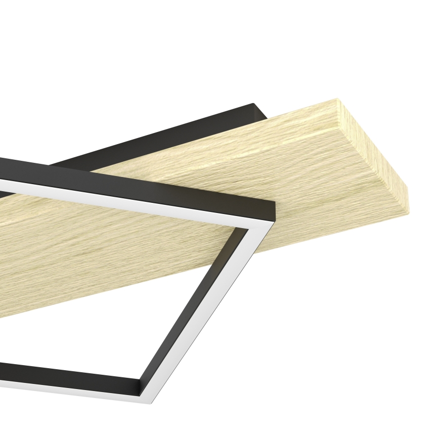 Eglo - Plafoniera LED 2xLED/13W/230V + LED/16W nero/beige