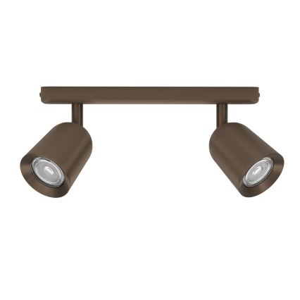 Eglo - Faretto 2xGU10/10W/230V bronzo