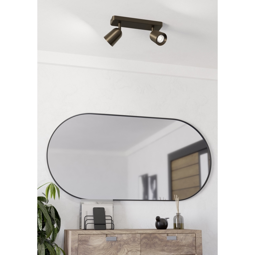 Eglo - Faretto 2xGU10/10W/230V bronzo