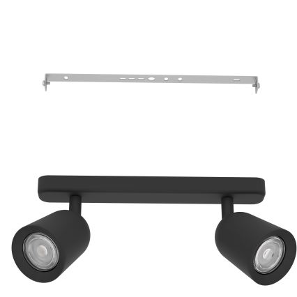 Eglo - Faretto 2xGU10/10W/230V nero