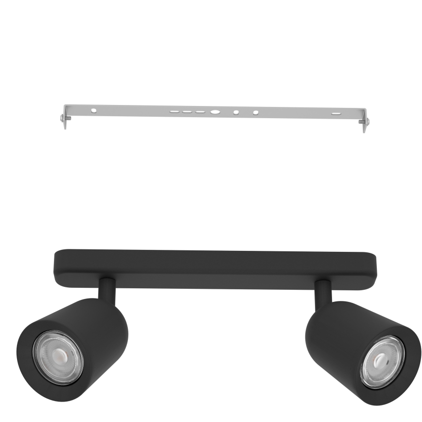 Eglo - Faretto 2xGU10/10W/230V nero