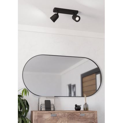 Eglo - Faretto 2xGU10/10W/230V nero