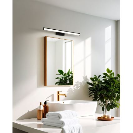 Eglo - Illuminazione per specchio da bagno LED/11W/230V 60 cm IP44 nero