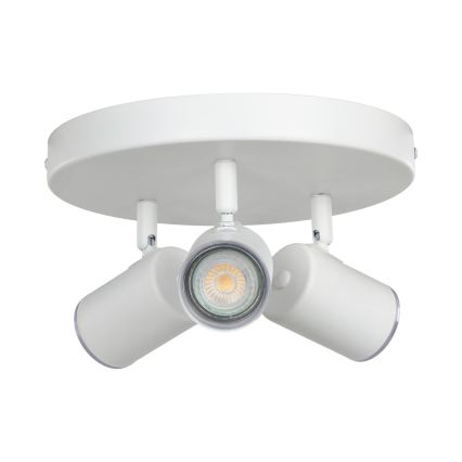 Eglo - Faretto da bagno a 3 luci 3xGU10/5W/230V IP44, bianco