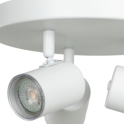 Eglo - Faretto da bagno a 3 luci 3xGU10/5W/230V IP44, bianco