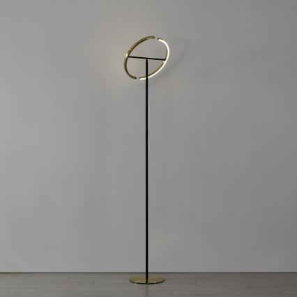 Eglo - Lampada da terra dimmerabile a LED 2xLED/8,8W/230V oro/nero