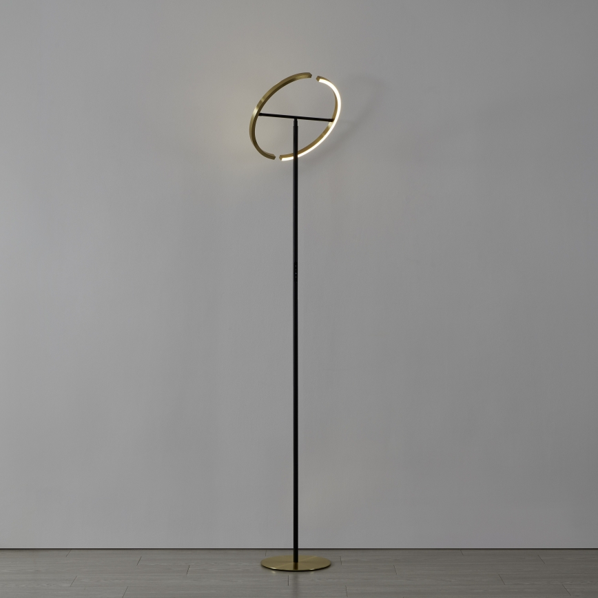 Eglo - Lampada da terra dimmerabile a LED 2xLED/8,8W/230V oro/nero