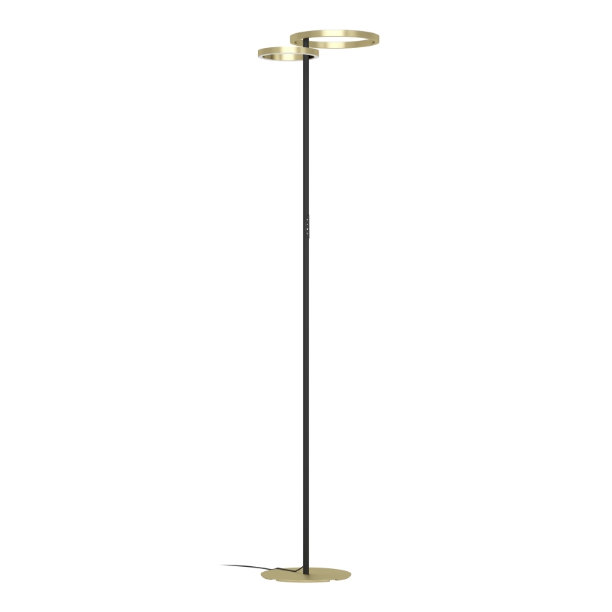 Eglo - Lampada da terra LED dimmerabile LED/16W/230V + LED/12W oro/nero