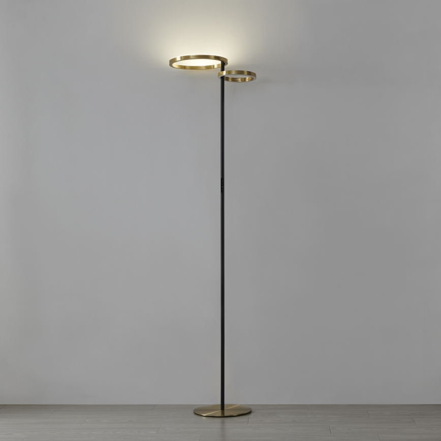 Eglo - Lampada da terra LED dimmerabile LED/16W/230V + LED/12W oro/nero