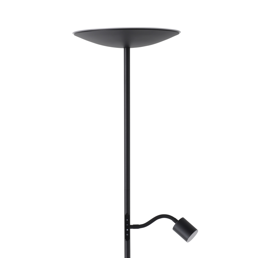 Eglo - Lampada da terra dimmerabile a LED/26,5W/230V + LED/4W nera