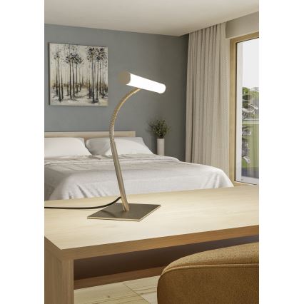 Eglo - Lampada da tavolo dimmerabile touch a LED/5W/230V 2700/4000/6500K cromo opaco
