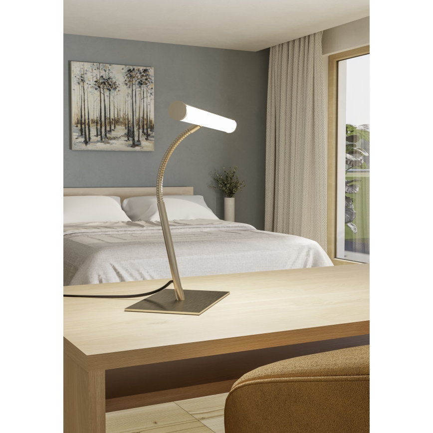 Eglo - Lampada da tavolo dimmerabile touch a LED/5W/230V 2700/4000/6500K cromo opaco