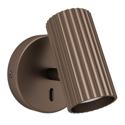 Eglo - Faretto da parete 1xGU10/5W/230V marrone