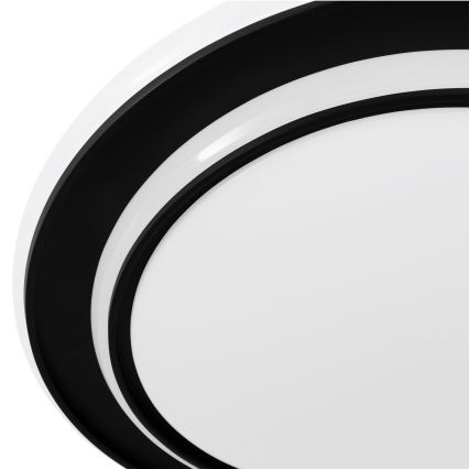 Eglo - Plafoniera LED/24W/230V 2700/4000/6500K Ø 40 cm nera