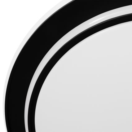 Eglo - Plafoniera LED, 36 W, 230 V, Ø 49 cm, nera