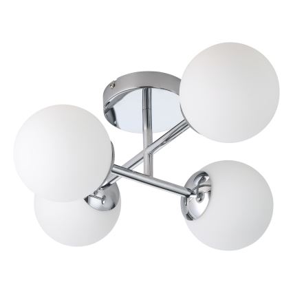 Eglo - Plafoniera LED da bagno a montaggio superficiale 4xG9/4,2W/230V IP44 cromo lucido