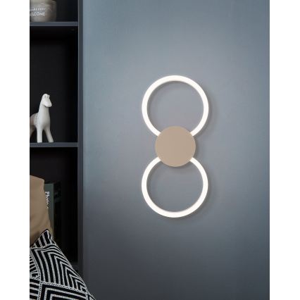 Eglo - Lampada da parete LED/20W/230V + LED/0,91W beige