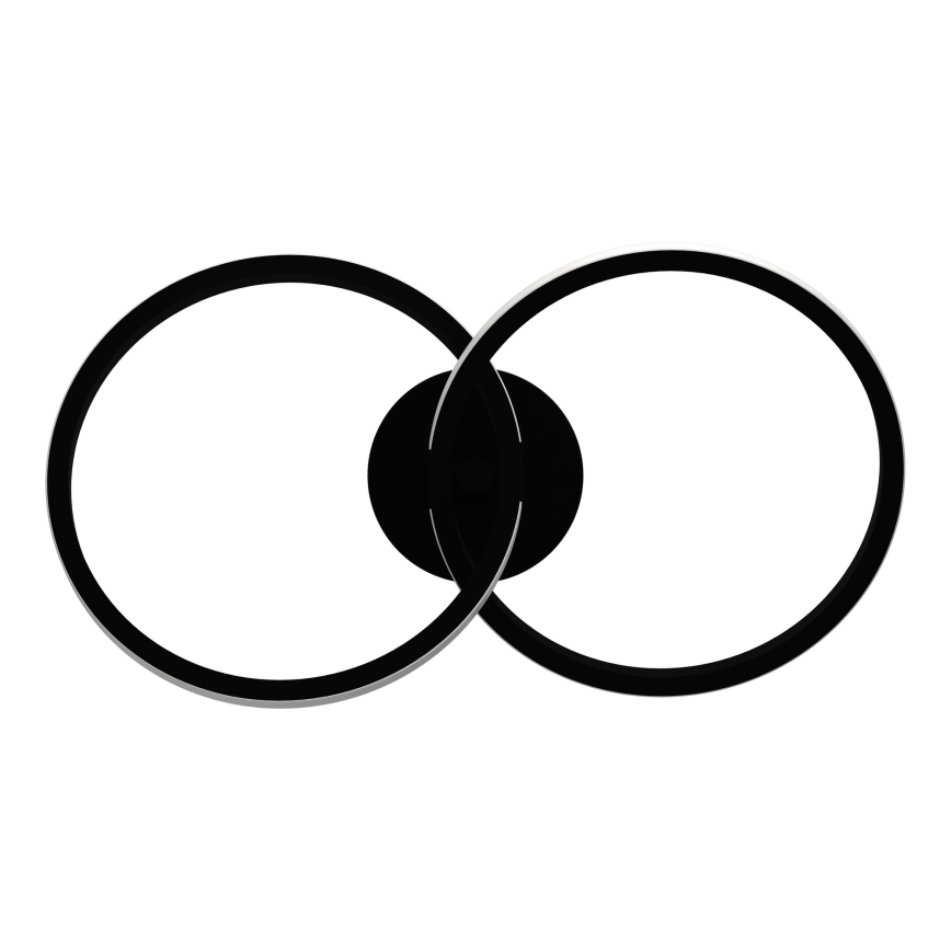 Eglo - Plafoniera LED/12W/230V 2700/4000/6500K nera