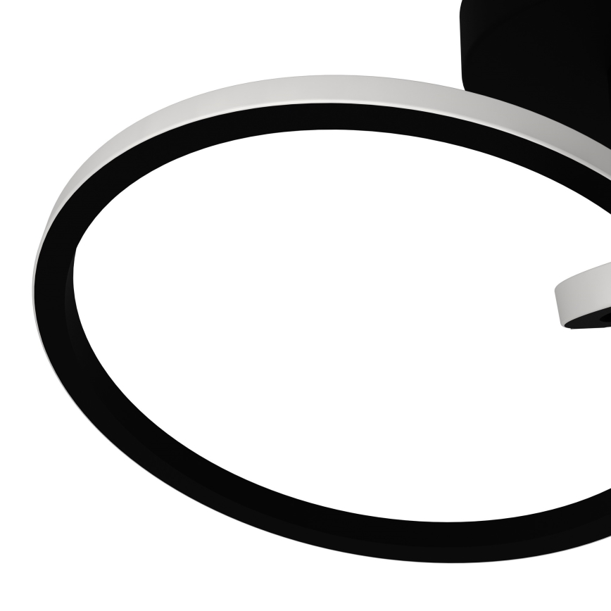 Eglo - Plafoniera LED/12W/230V 2700/4000/6500K nera