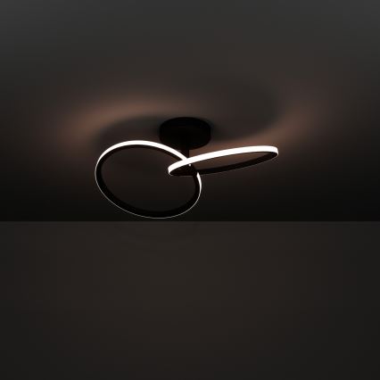 Eglo - Plafoniera LED/12W/230V 2700/4000/6500K nera