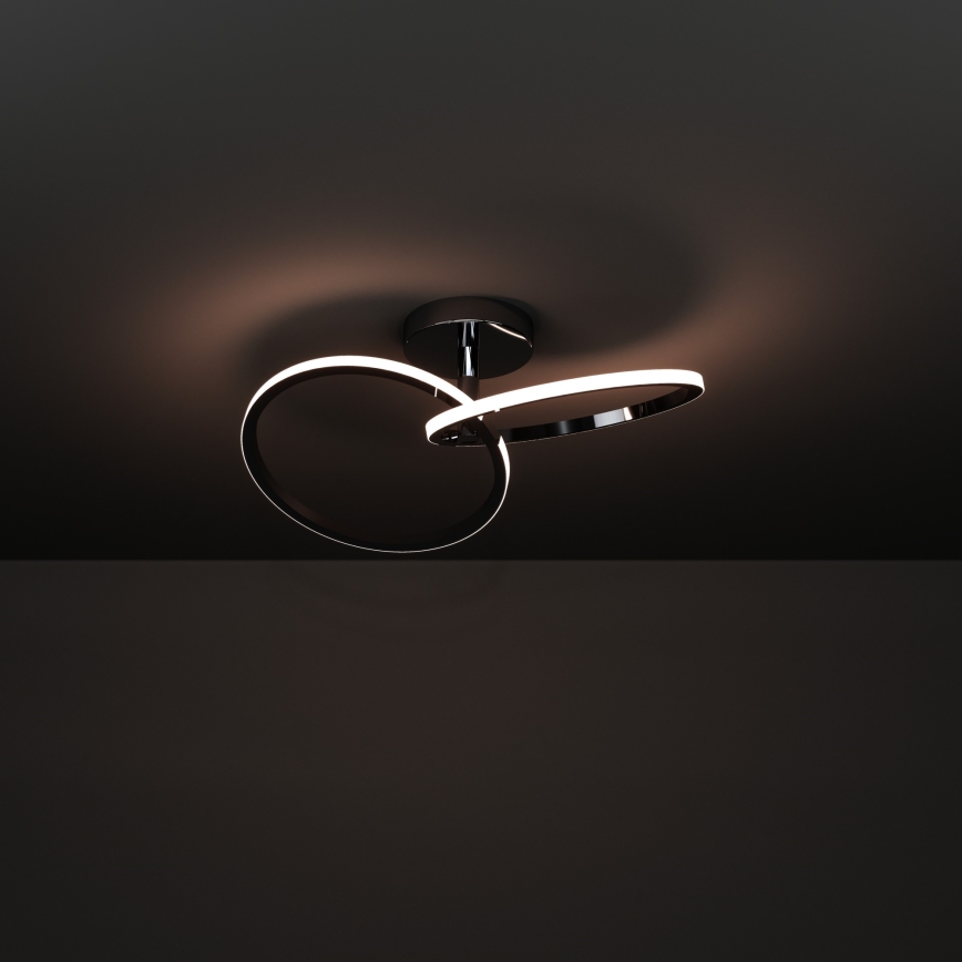 Eglo - Plafoniera LED/12W/230V 2700/4000/6500K cromo lucido