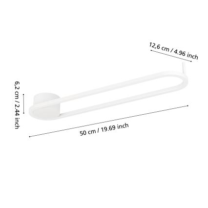 Eglo - Plafoniera LED 24W/230V 2700/4000/6500K bianco