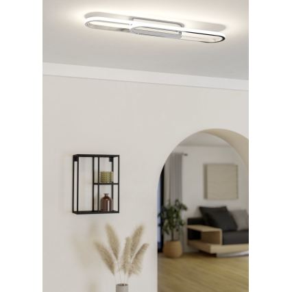 Eglo - Plafoniera LED/20W/230V 2700/4000/6500K cromo lucido