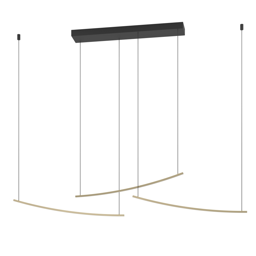 Eglo - Lampadario LED dimmerabile a sospensione con cavo LED/22W/230V 2700/4000/6500K dorato