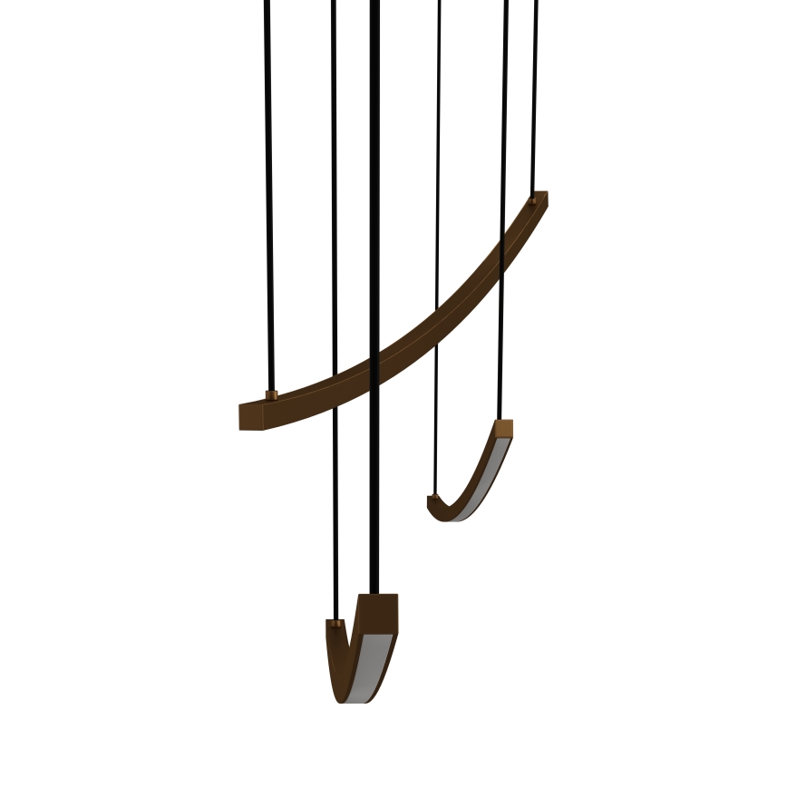 Eglo - Lampadario LED dimmerabile a sospensione con cavo LED/22W/230V 2700/4000/6500K dorato