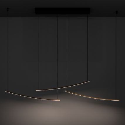 Eglo - Lampadario LED dimmerabile a sospensione con cavo LED/22W/230V 2700/4000/6500K dorato