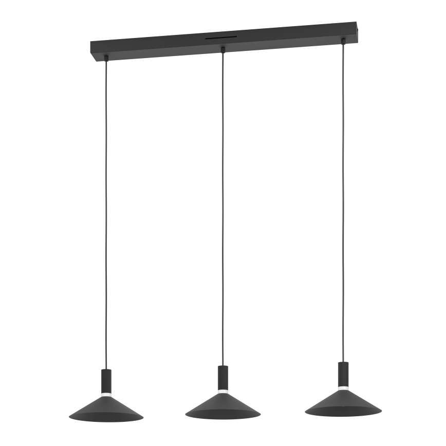 Eglo - LED RGBW dimmerabile lampadario su cavo 3xLED/7,5W/230V 2700-6500K nero