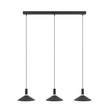 Eglo - LED RGBW dimmerabile lampadario su cavo 3xLED/7,5W/230V 2700-6500K nero
