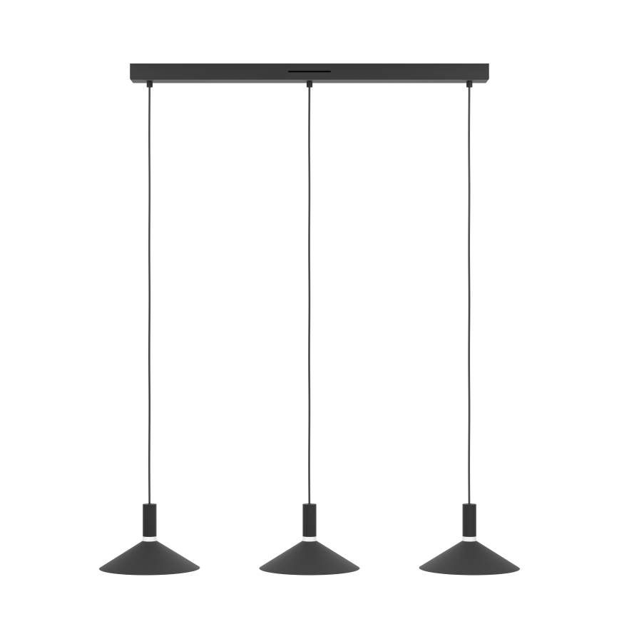 Eglo - LED RGBW dimmerabile lampadario su cavo 3xLED/7,5W/230V 2700-6500K nero