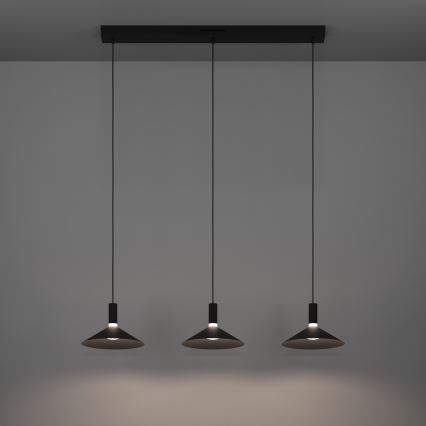 Eglo - LED RGBW dimmerabile lampadario su cavo 3xLED/7,5W/230V 2700-6500K nero