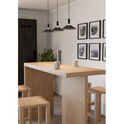 Eglo - LED RGBW dimmerabile lampadario su cavo 3xLED/7,5W/230V 2700-6500K nero