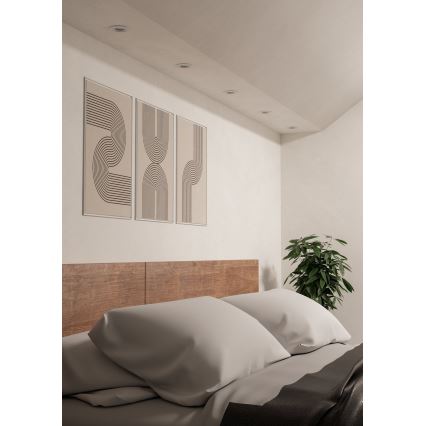 Eglo - Set da 3 faretti da incasso LED 1x GU10/4,5W/230V, bianco