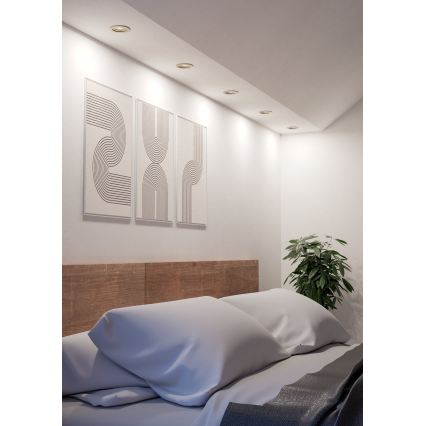 Eglo - Faretto da incasso LED 1xGU10/4,5W/230V cromo satinato