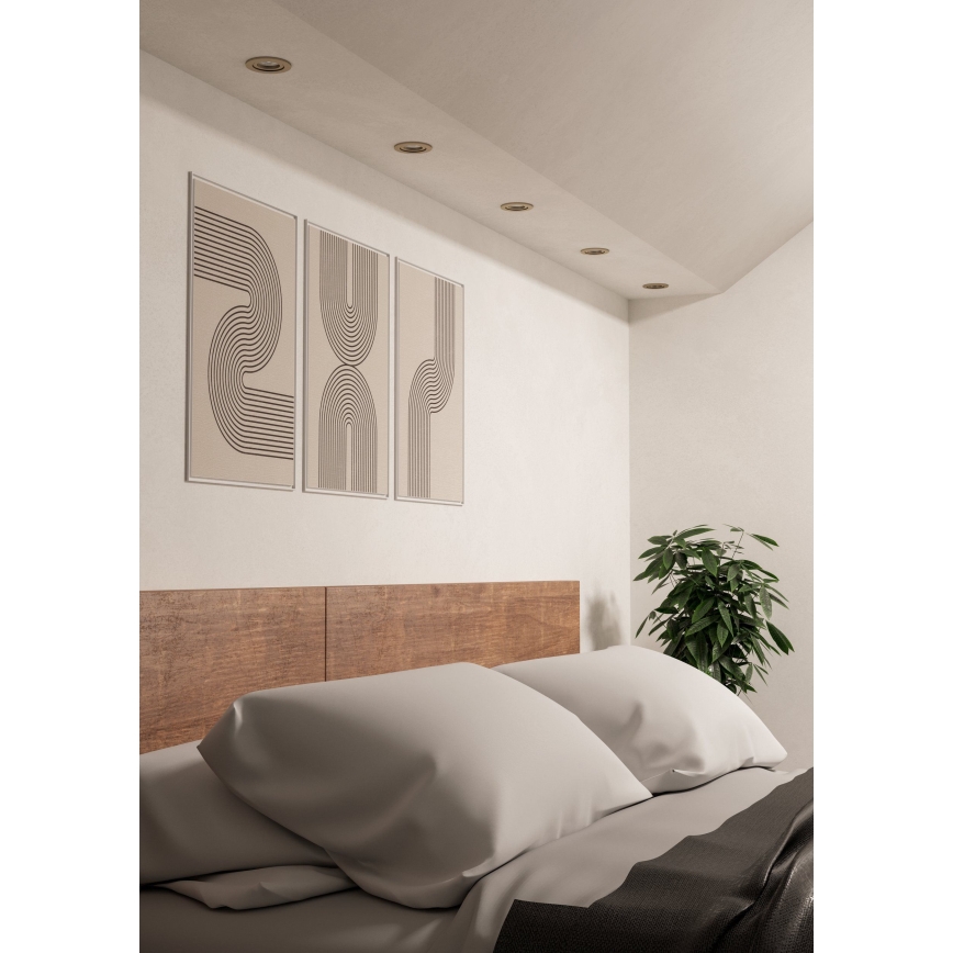 Eglo - faretto da incasso LED 1xGU10/4,5W/230V cromo satinato