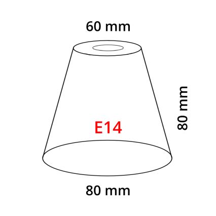 Eglo 902262 - Paralume MY CHOICE E14 diametro 8 cm