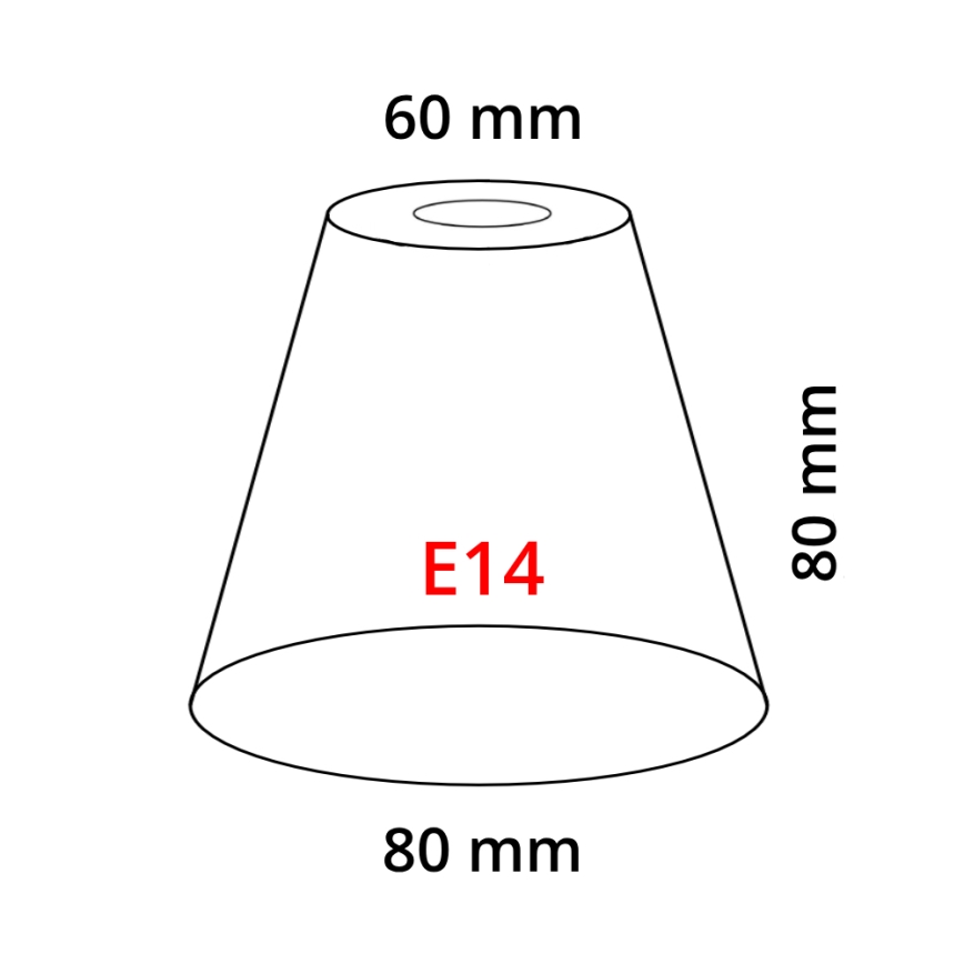 Eglo 902262 - Paralume MY CHOICE E14 diametro 8 cm