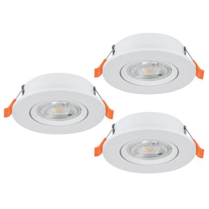 Eglo - Set da 3 faretti da incasso LED/4,8W/230V 2700/4000/6500K bianco