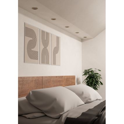 Eglo - Set da 3 faretti da incasso a LED 4,8W/230V 2700/4000/6500K cromo opaco