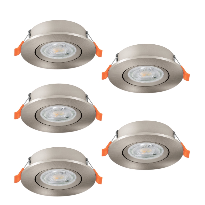 Eglo - Set da 5 faretti LED da incasso LED/4,8W/230V 2700/4000/6500K cromo opaco