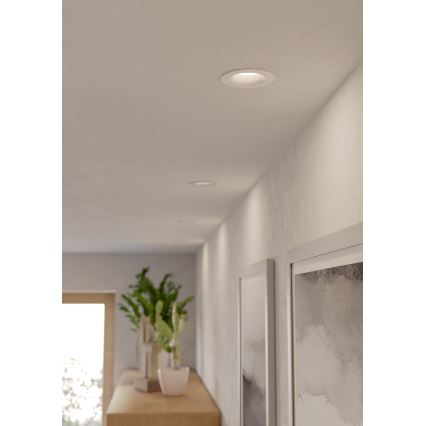 Eglo - SET 3x faretti da incasso per bagno LED/4,9W/230V 2700/4000/6500K Ø 8,8 cm IP65 bianco