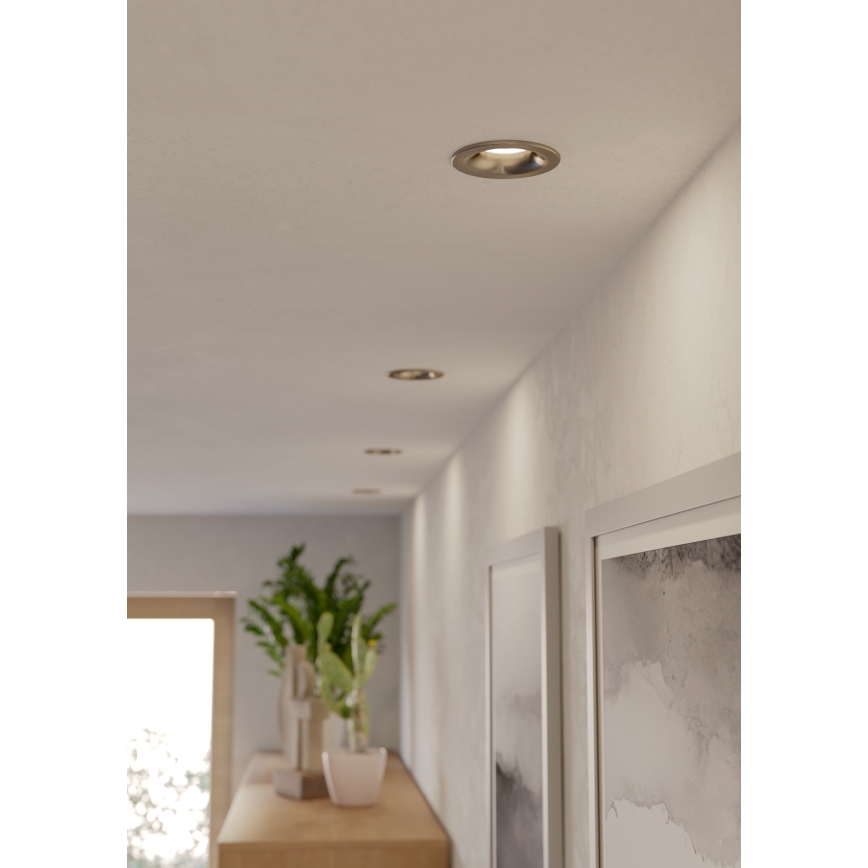 Eglo - Faretto da incasso per bagno LED/4,9W/230V 2700/4000/6500K Ø 8,8 cm IP65 cromo opaco