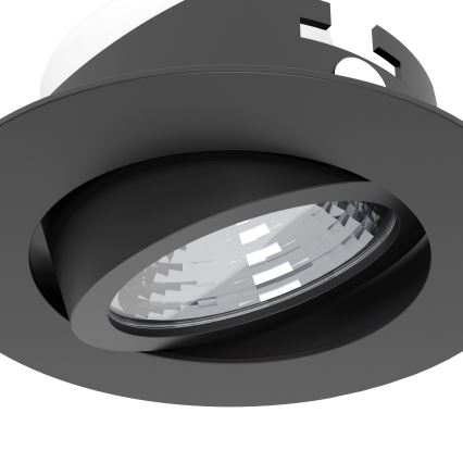 Eglo - Set da 3 faretti da incasso dimmerabili a LED/6,4W/230V Ø 8,8 cm nero