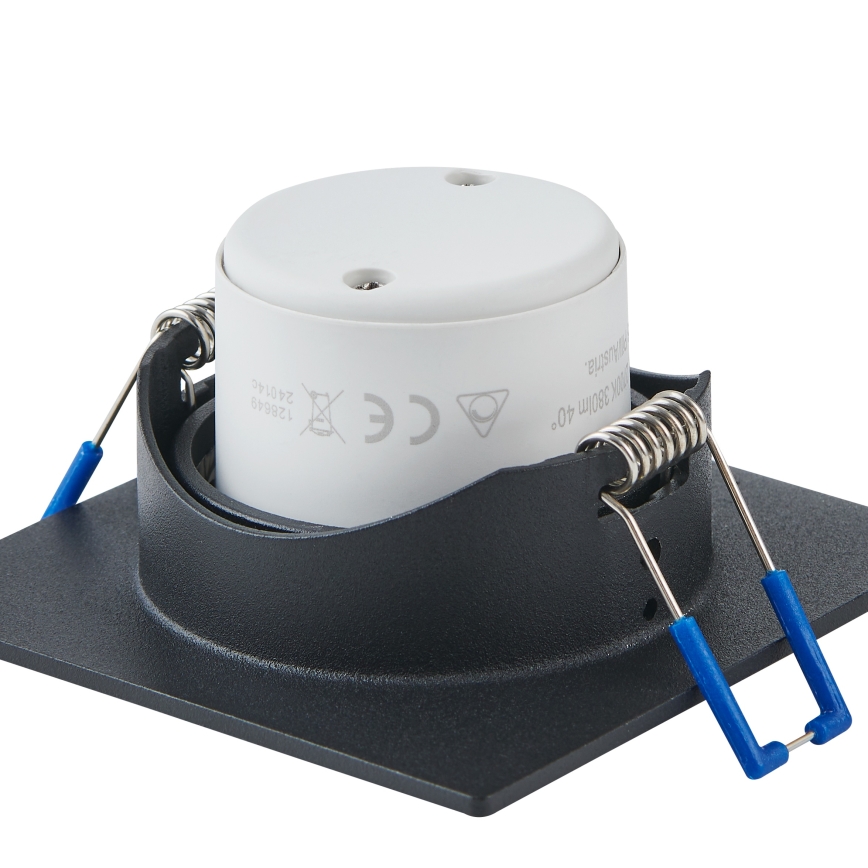 Eglo - Confezione da 3 faretti da incasso dimmerabili a LED 4,8W/230V 8,8x8,8 cm nero