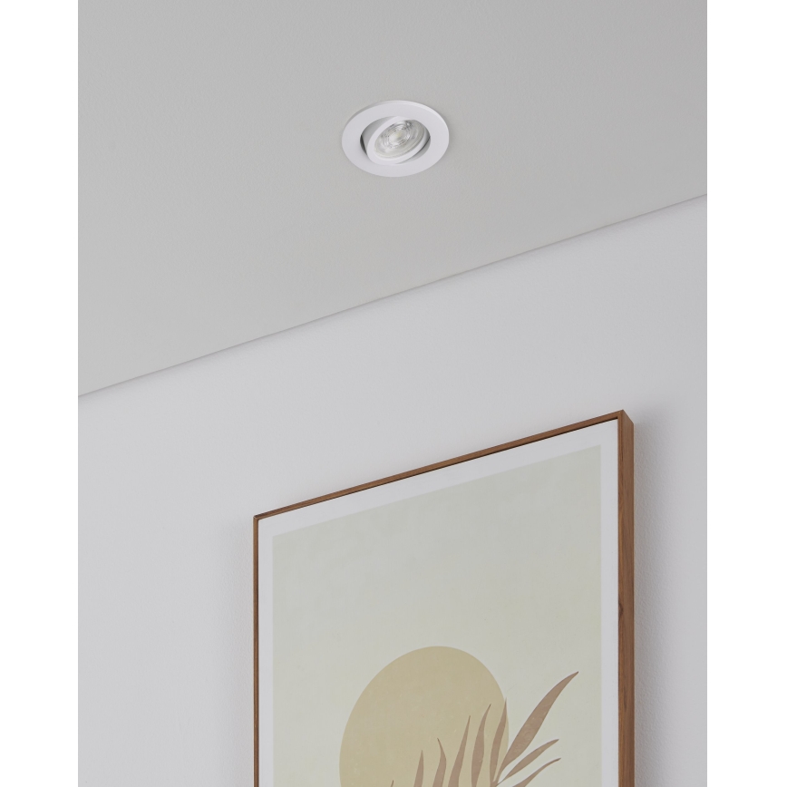 Eglo - Set da 3 faretti da incasso LED RGBW dimmerabili, 4,7 W, 230 V, 2700-6500 K, bianco