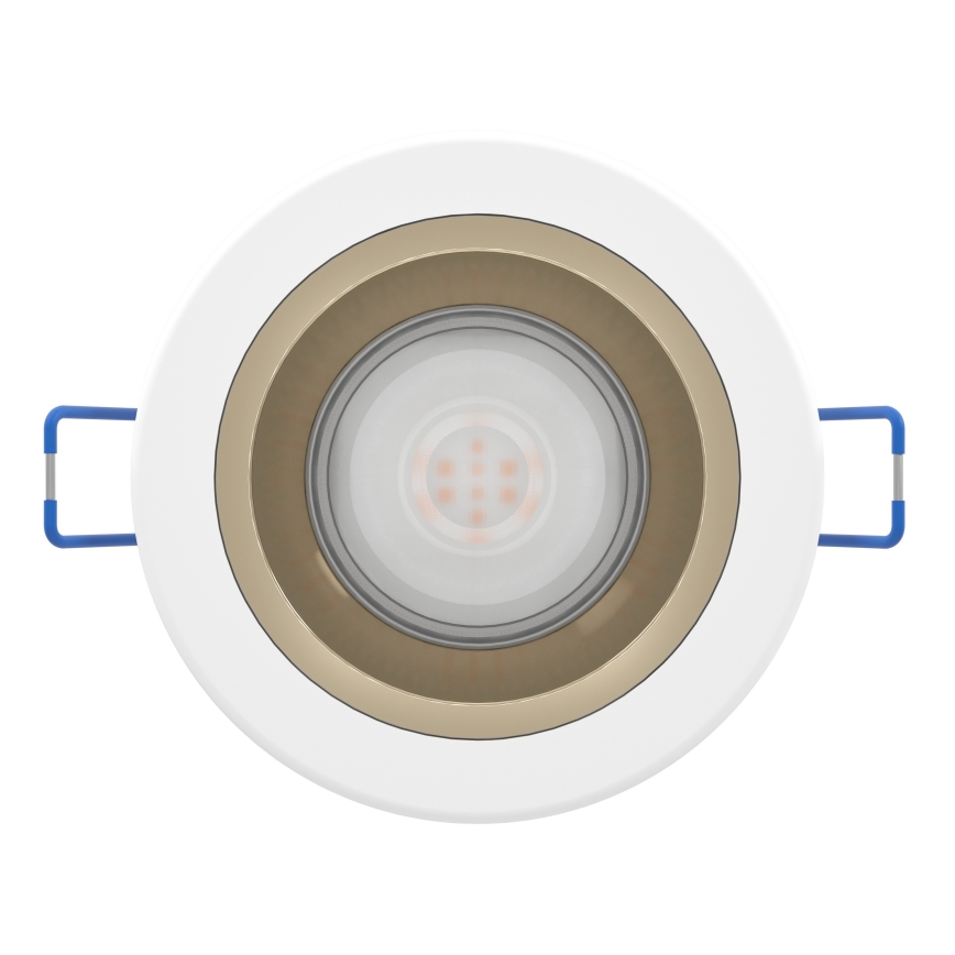 Eglo - Faretto LED dimmerabile da incasso per bagno LED/4,8W/230V 2700/4000/6500K IP44 bianco/oro